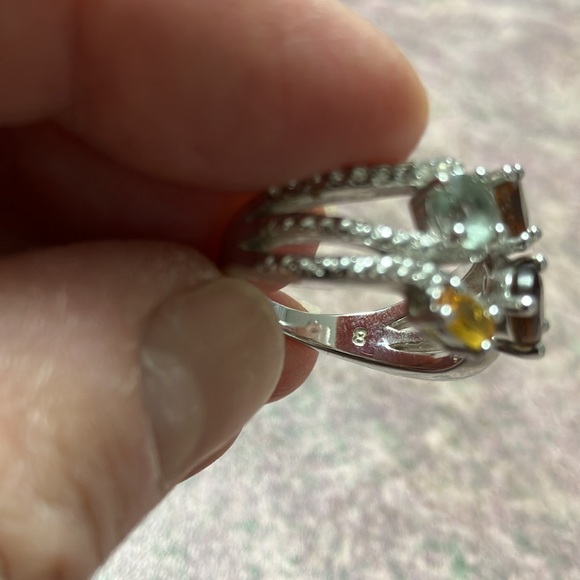 Nataliya V. Collister 5 stone Cocktail Ring - Picture 5 of 7